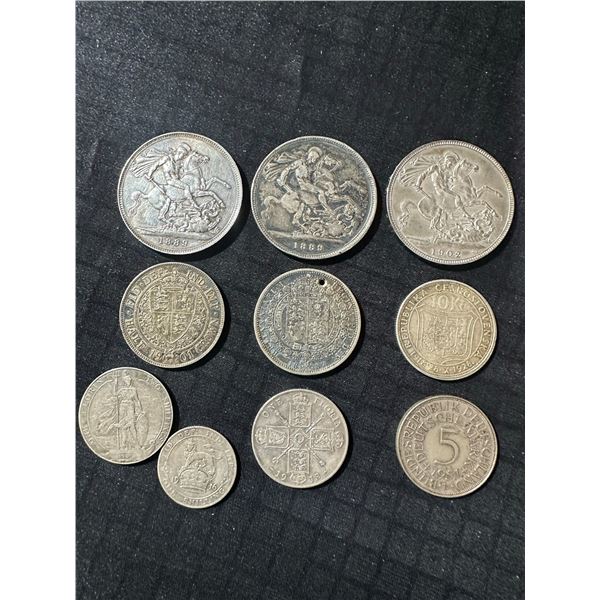 World Coin Collection with 92.5% Sterling Silver Coins
