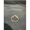 Image 5 : Sterling Silver Ring with Pink Gemstone, 92.5% Silver