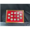 Image 1 : Canadian Province and Territory 92.5% Silver Coin Set in Display Frame