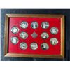 Image 2 : Canadian Province and Territory 92.5% Silver Coin Set in Display Frame