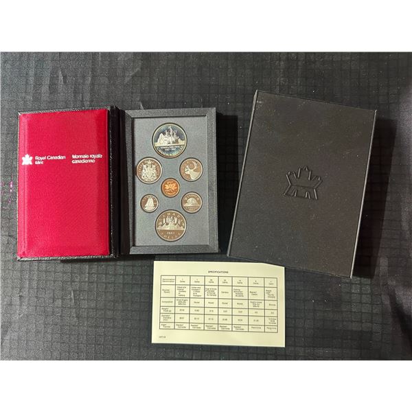1987 Royal Canadian Mint Proof Set With COA and Case