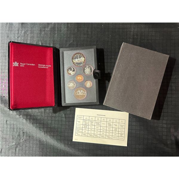 1984 Royal Canadian Mint Proof Coin Set with Original Case