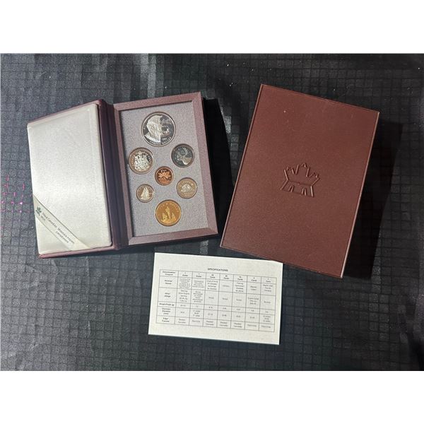 1992 Royal Canadian Mint Specimen Coin Set in Case