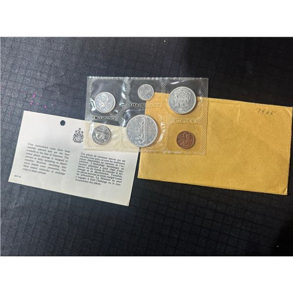 1965 Canada Uncirculated Coin Set, Original Packaging