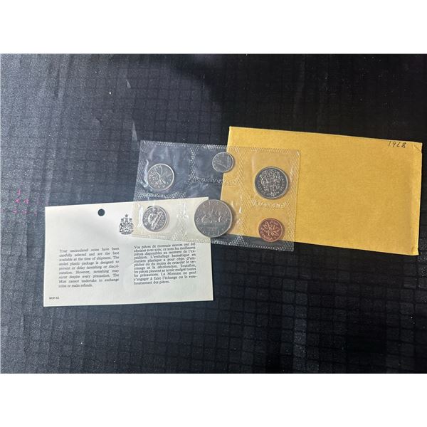 1968 Canada Uncirculated Coin Set With Original Packaging
