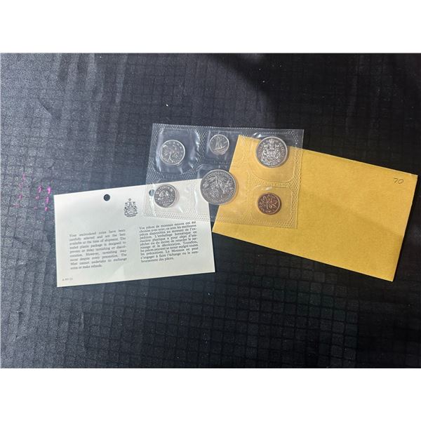 1970 Canada Uncirculated Coin Set With COA