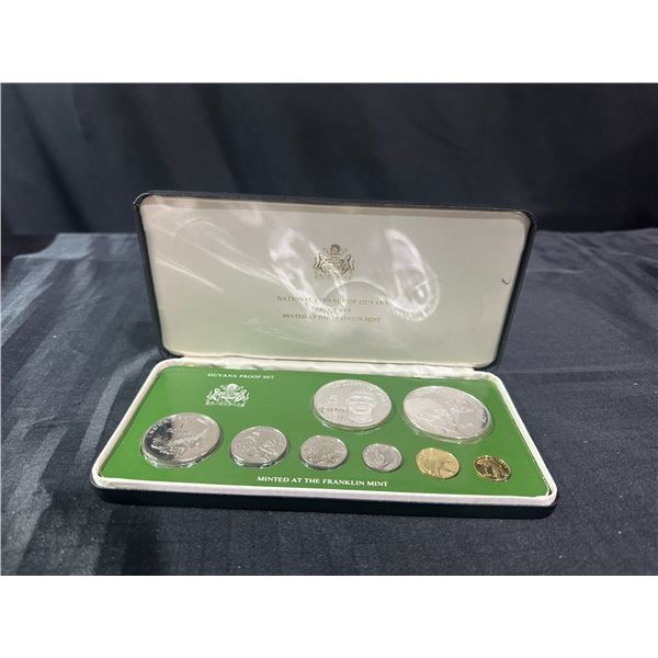 1976 Guyana Proof Coin Set by Franklin Mint