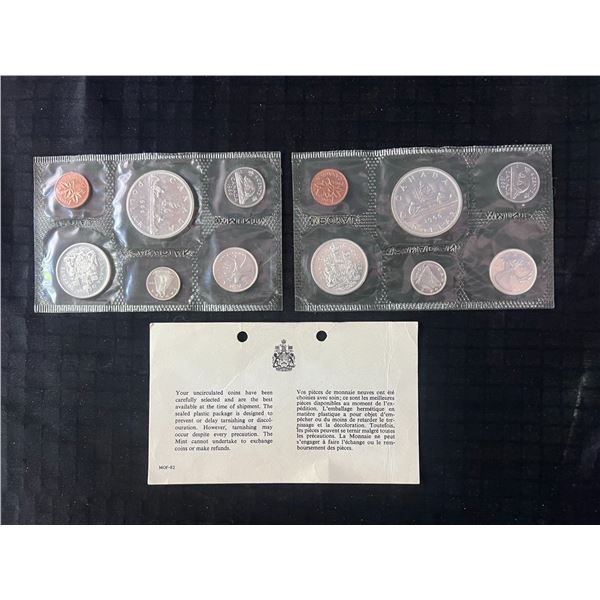 1966 Canada Uncirculated Coin Sets in Original Mint Packaging