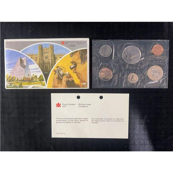 1980 Royal Canadian Mint Uncirculated Coin Set