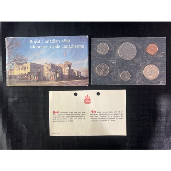 1976 Royal Canadian Mint Uncirculated Coin Set in Original Packaging