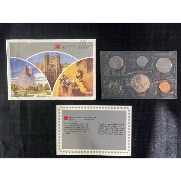 1986 Royal Canadian Mint Uncirculated Coin Set