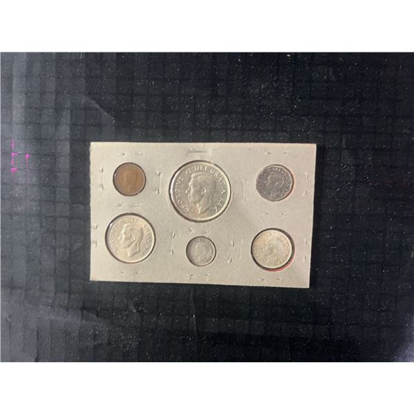 1951 Canada Proof-Like Coin Set (6 Coins, Carded)