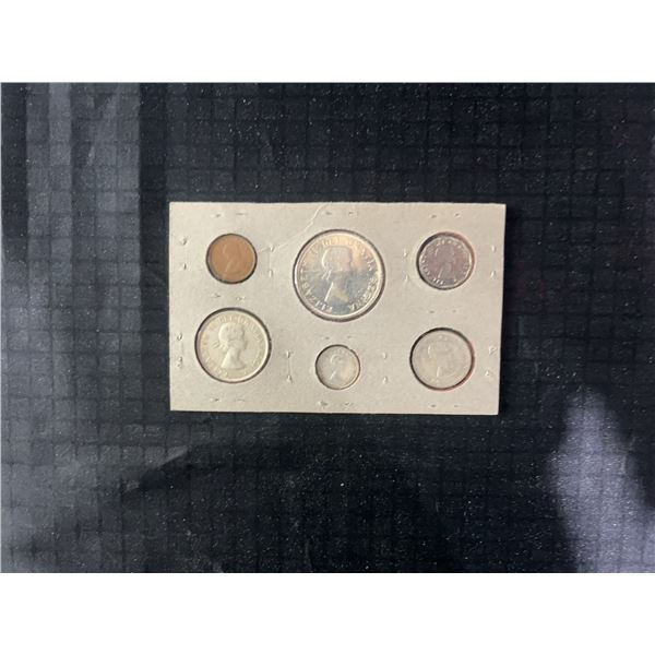 1956 Canada Uncirculated Coin Set in Cardboard Holder