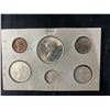 Image 2 : 1960 Canada Uncirculated Coin Set With Card Mount