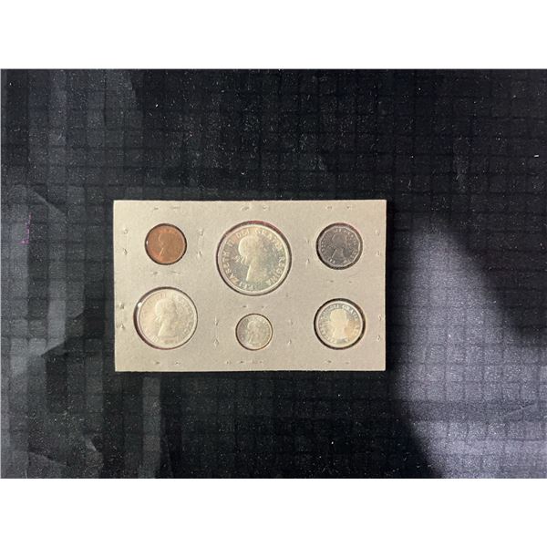 1962 Canada 6-Coin Mint Set in Card Holder