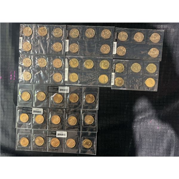 Canadian Loonie $1 Coin Packs, Various Years