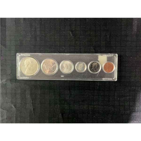 Canada 1974 Whitman Coin Set, 6 Coins in Plastic Case