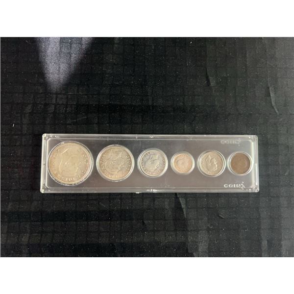 1950 Canada George VI Six-Coin Set in Plastic Holder