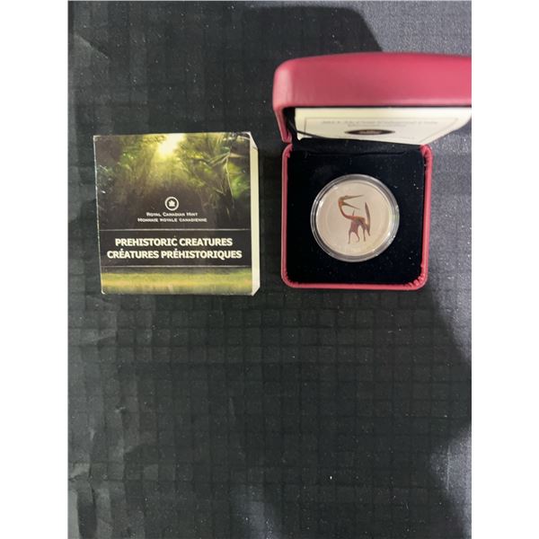 2013 Canada 25-Cent Coloured Coin Quetzalcoatlus Prehistoric Creatures