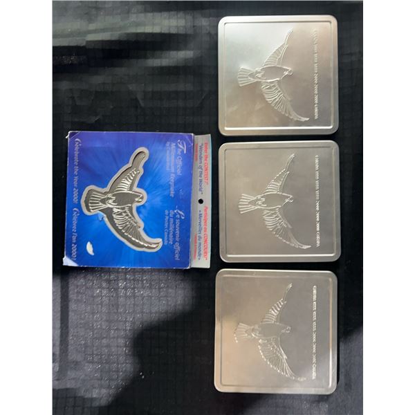 Canada Post Official Millennium Keepsake Coin and Stamp Collection (3 Sets)