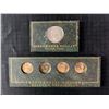 Image 1 : 1971 Eisenhower 90% Silver Dollar & Four U.S. Presidential Dollar Coins Set