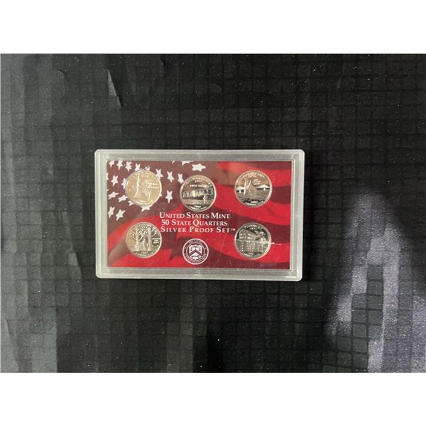 2001 United States Mint 50 State Quarters Silver Proof Set, 90% Silver