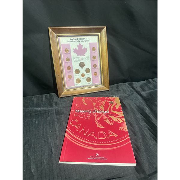 Canadian Penny Historical Framed Collection & 2003 Royal Mint Report