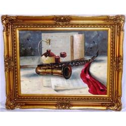 Unknown Artist "Saxophone & Wine"