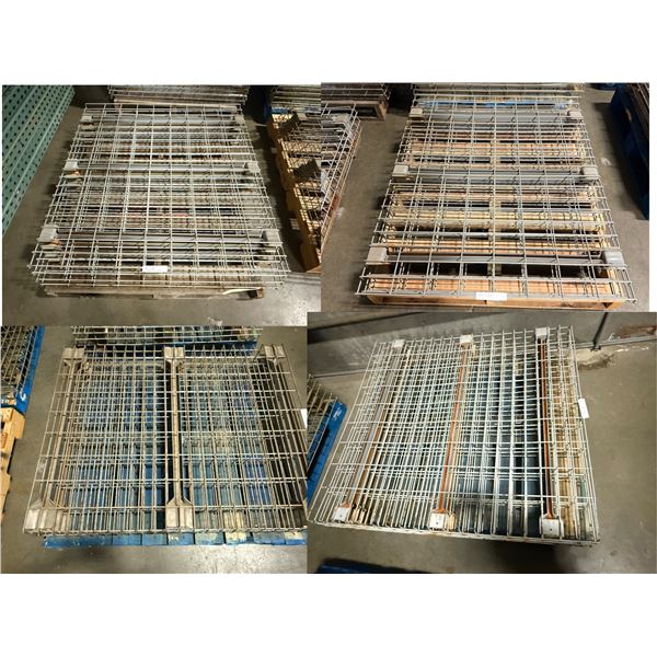 L1 - Group of 28 - Wire Mesh Decking, 8-pcs 45" x 42", 4-pcs 45" x 37", 4-pcs 46" x 37", and 12-pcs