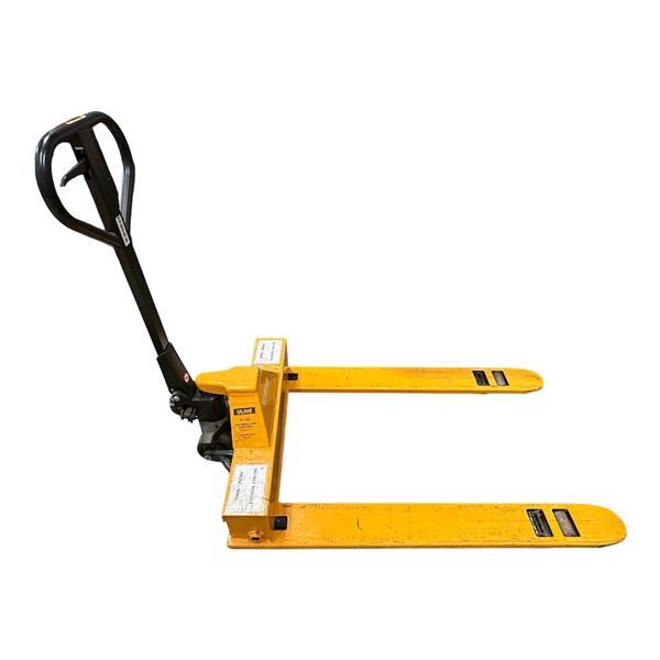 L1 - Uline H-1781 Low Profile/4 Way Pallet Truck - Good working condition