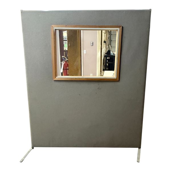 L1 - Freestanding Office Partition Panel with Glass Window (H72" x 60")