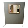 Image 1 : L1 - Freestanding Office Partition Panel with Glass Window (H72" x 60")