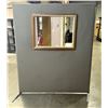Image 2 : L1 - Freestanding Office Partition Panel with Glass Window (H72" x 60")