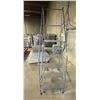 Image 2 : L1 - Rolling Steel Warehouse Ladder (6-Step with Platform, Approx. H95" x W25")