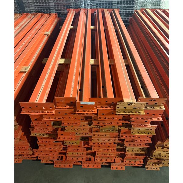 L1 - Group of Approx. 60-70 Racking Beams, 96" Each