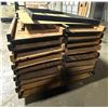 Image 3 : L1 - Group of 18 Wood Folding Tables, 24" x 96", Low Height