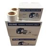 Image 1 : L1 - 2 Boxes Uline S5951 Thermal Transfer Labels and 1 Box Uline S7430 Wax Thermal Transfer Ribbon