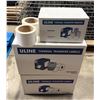 Image 2 : L1 - 2 Boxes Uline S5951 Thermal Transfer Labels and 1 Box Uline S7430 Wax Thermal Transfer Ribbon