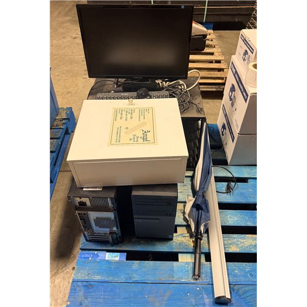 L1 - Group of Office Computer and Accessories includes 2 Dell PCs, Samsung Monitor (Model 2243BWX),