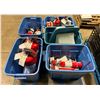 Image 1 : L1 - Group of Assorted Fire Extinguishers and Mounting Brackets