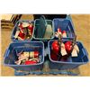 Image 2 : L1 - Group of Assorted Fire Extinguishers and Mounting Brackets