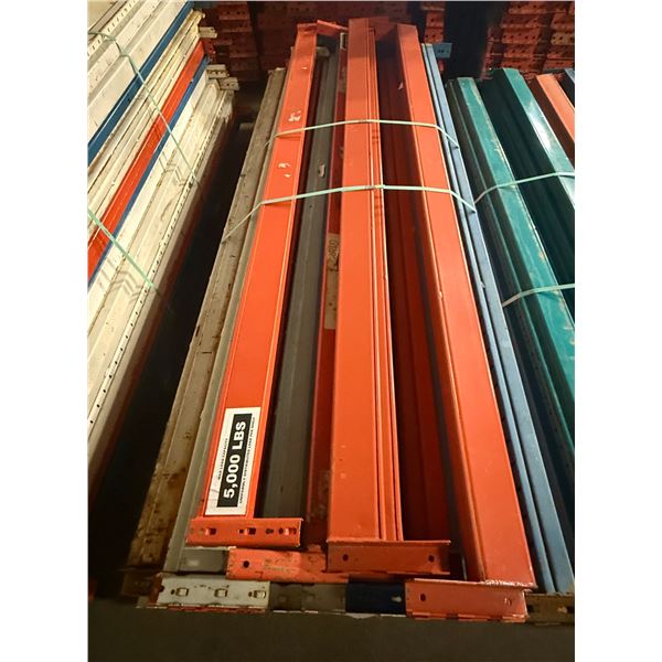l1 - Pallet of Approx. 45 Racking Beams, 96" Each