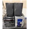 Image 2 : L1 - 4-Pcs Lot. - Kenwood RXD-A33 Receiver, Sony Compact Hi-Fi System, and 2 Sony Speakers