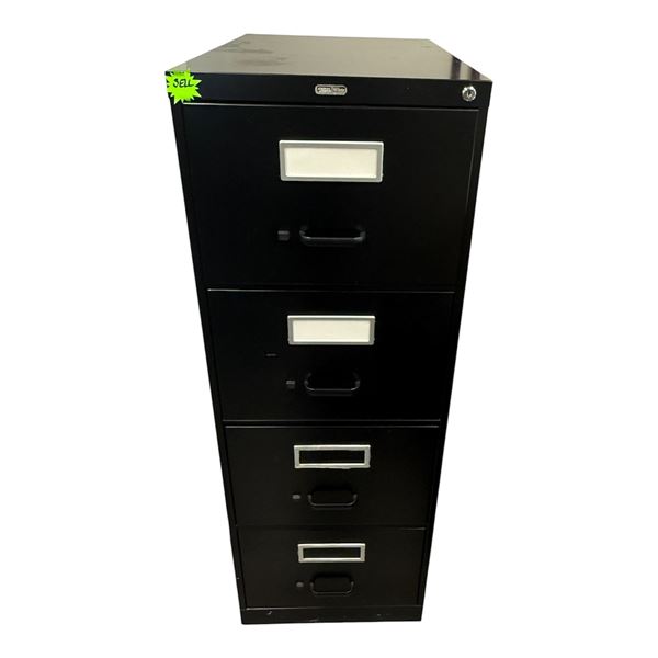 l1 - Staples Brand Metal Cabinet, H52" x W18" x D26.5"