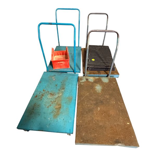 l1 - 4-Pcs Metal Platform Trucks (36" L)