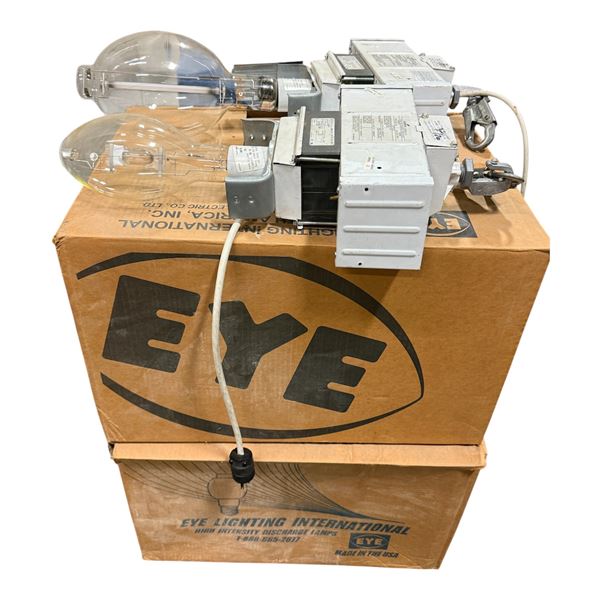 l1 - Pair of Cooper Lighting 450W High-Intensity Discharge Ballasts with Lamps