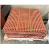 Image 1 : L1 - Pallet of Heavy-Duty Red Rubber Floor Mats, 36" x 36" Each