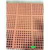 Image 2 : L1 - Pallet of Heavy-Duty Red Rubber Floor Mats, 36" x 36" Each