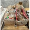 Image 1 : L1 - Pallet of Assorted Glass Bell Light Shades Includes White Ruffled and Frosted