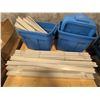 Image 3 : Group of Assorted Shelving Components - Divider Panels (23"x47") and Metal Shelf Brackets (46"x22")
